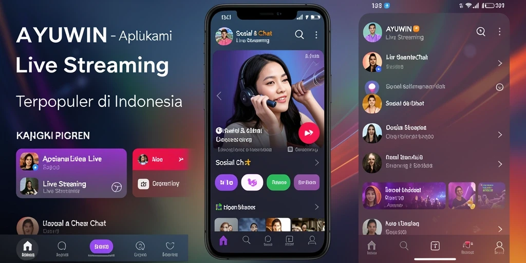 Tampilan antarmuka AYUWIN yang memukau dan interaktif.