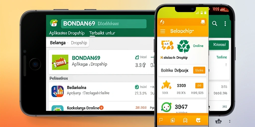 Antarmuka aplikasi BONDAN69 yang user-friendly untuk belanja Dropship.