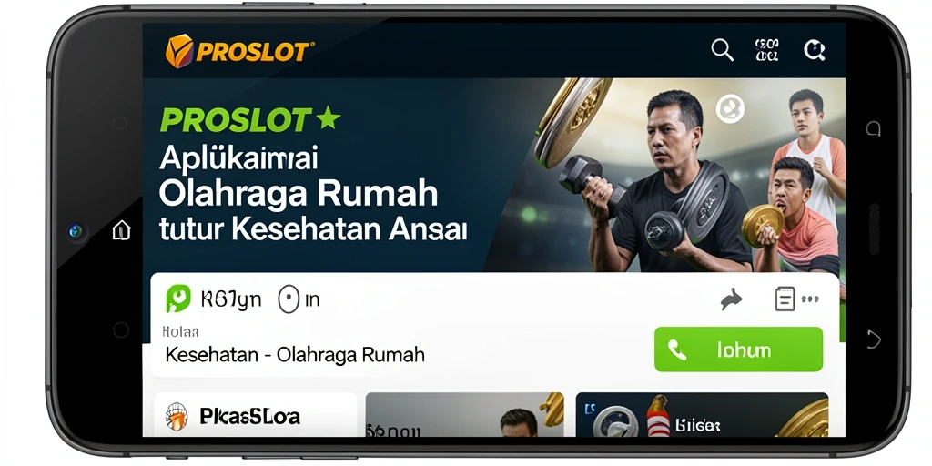 Tampilan antarmuka aplikasi PROSLOT yang menarik dan fungsional.