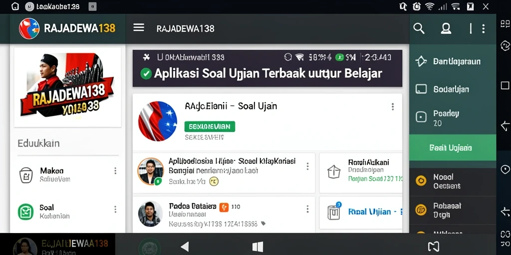 Antarmuka aplikasi RAJADEWA138 yang informatif dan interaktif.